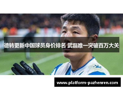 德转更新中国球员身价排名 武磊唯一突破百万大关